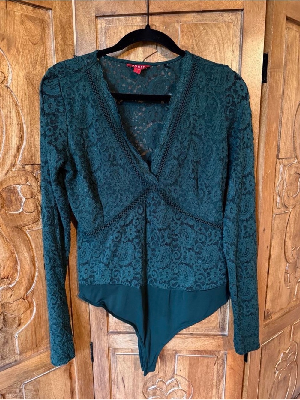 GUESS vintage hunter green bodysuit.